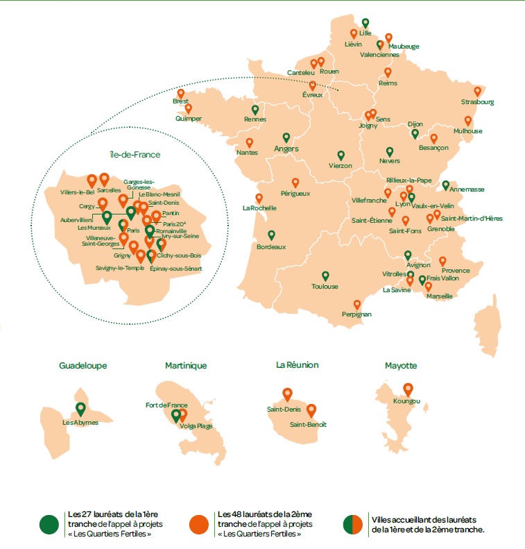 Les 48 nouveaux lauréats de Quartiers Fertiles (L’agriculture urbaine dans nos quartiers) dévoilés