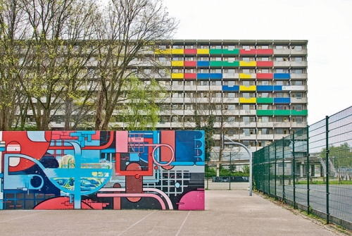 Quartier de Bijlmermeer à Amsterdam