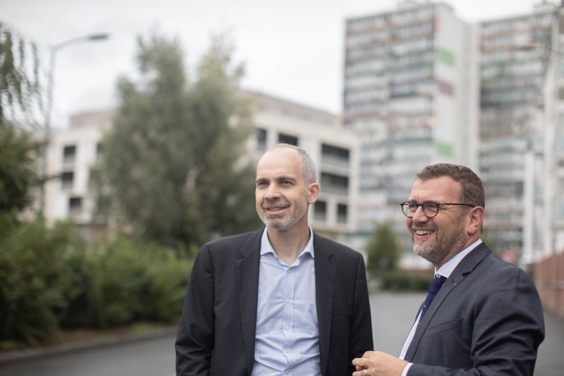 Nicolas Grivel, directeur général de l'ANRU et Olivier Klein, président de l'ANRU.